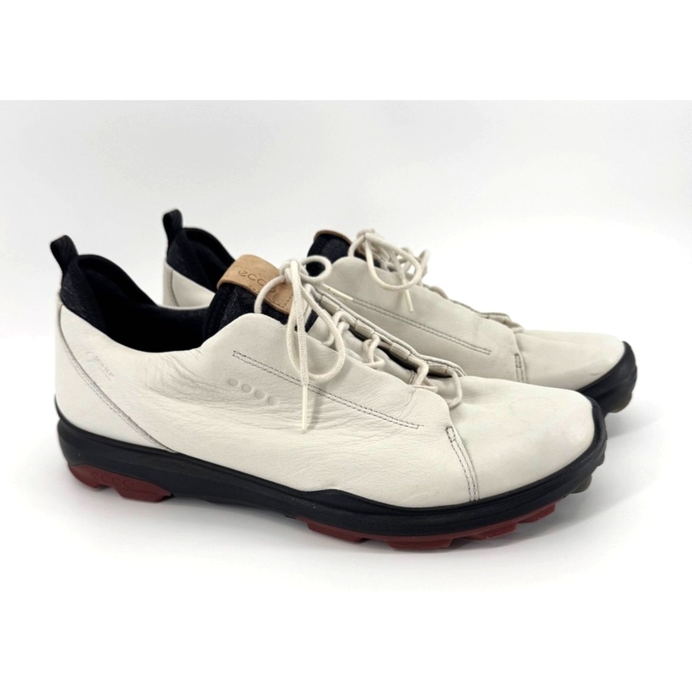 ECCO BIOM Gore-Tex Leather mens 8 Sneakers Waterproof Walking Shoes quiet luxury